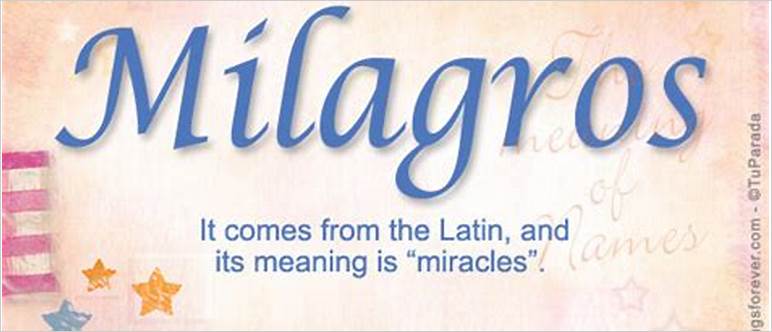 Milagros name meaning